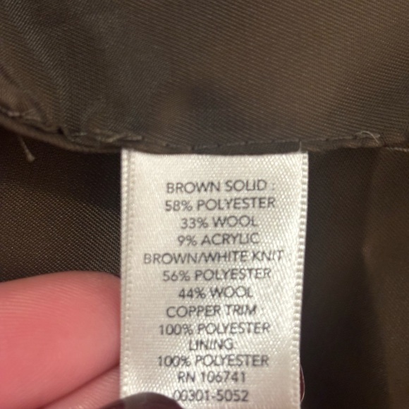 Christopher & Banks Womens Long  Vintage Inspired Wool Blend Coat - Picture 15 of 16